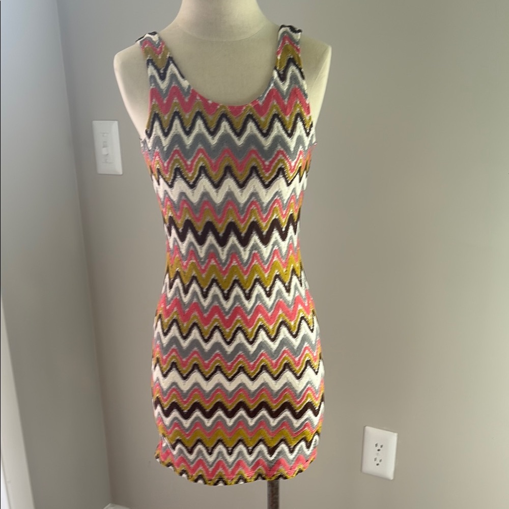 Potter's Pot Multicolor Chevron Dress